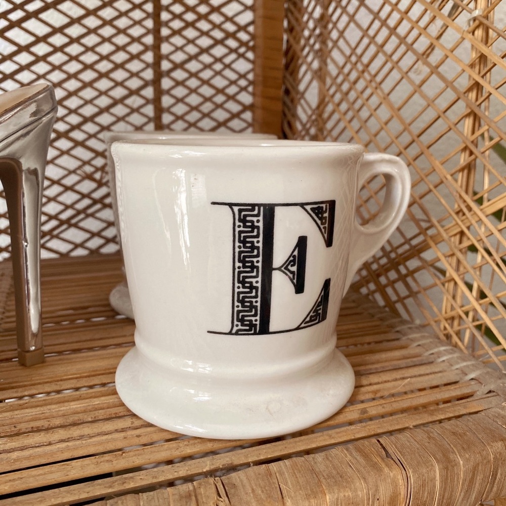 Anthropologie Monogram E Mug